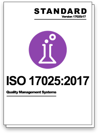 Graphic of the ISO 17025:2017 Quality Management System Standard